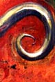 two-canvas painting of a lizard